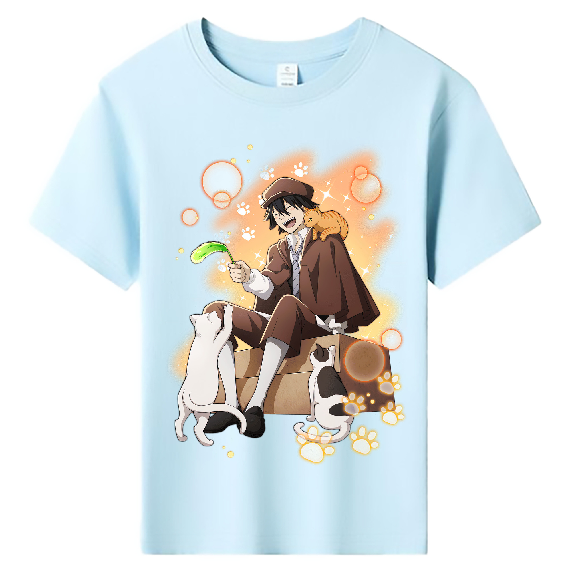 （画像用） 文豪ストレイドッグス Bungo Stray Dogs 綿100％キッズTシャツ（フロントプリント）